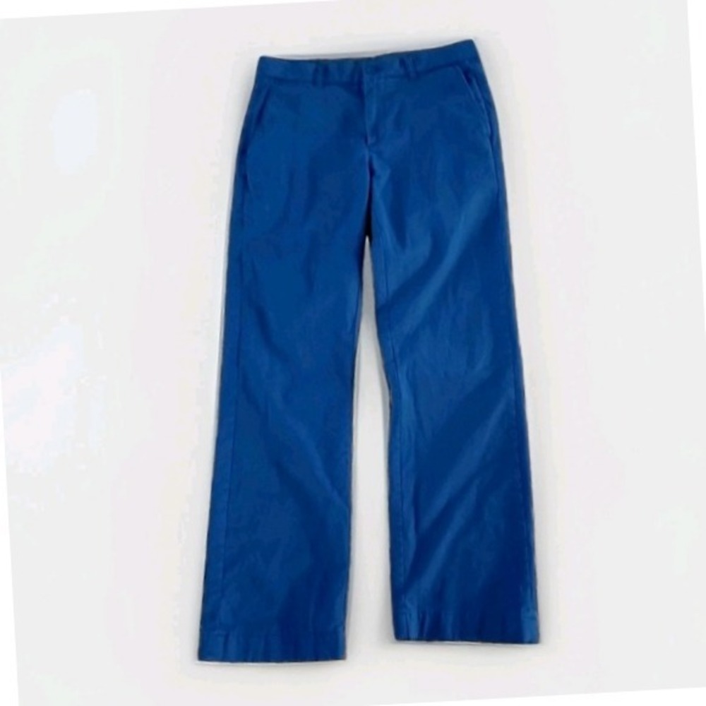 ROWM Men's Pants Size 32x30 Blue 98% Cotton Spandex Flat Front Chino Casual Work
